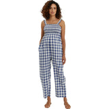 Women's Maternity Marais Smocked Bust Sleeveless Strap Jumpsuit
