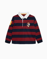 Nicholas Rugby Shirt in Red/Navy Stripe