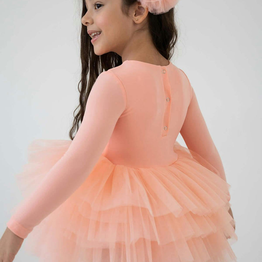 Salmon Peony Tutu Dress