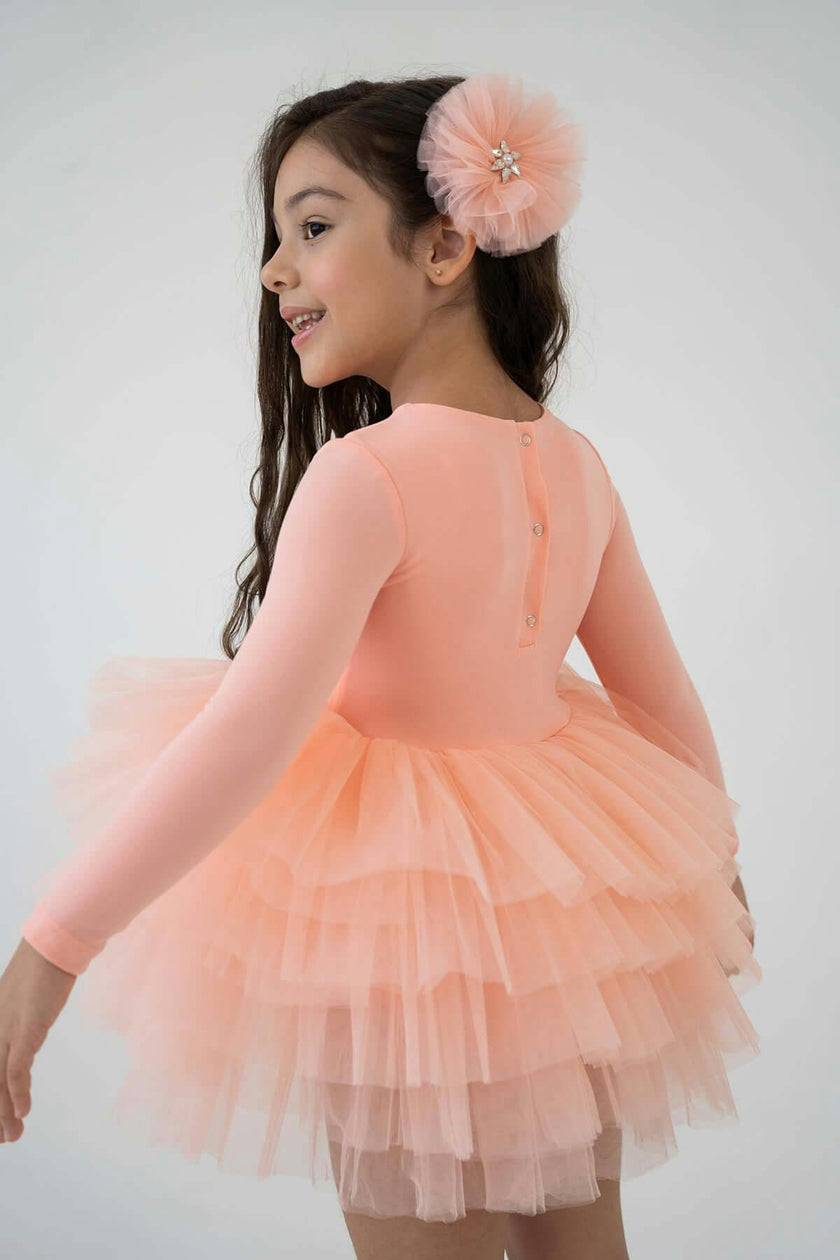 Salmon Peony Tutu Dress
