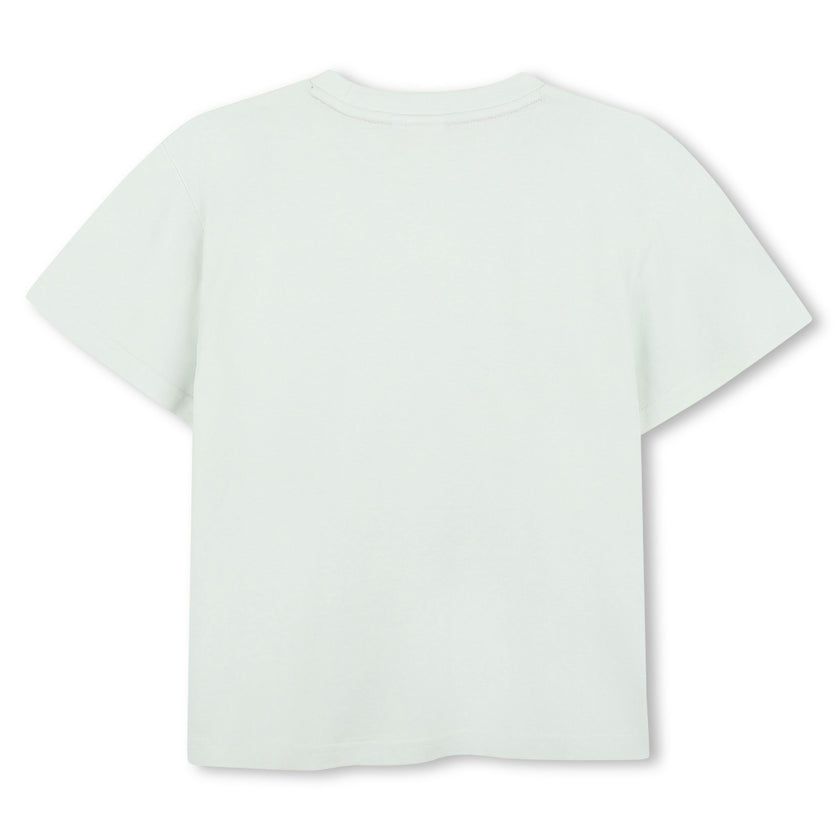 Light Beige Logo Short Sleeve T-Shirt