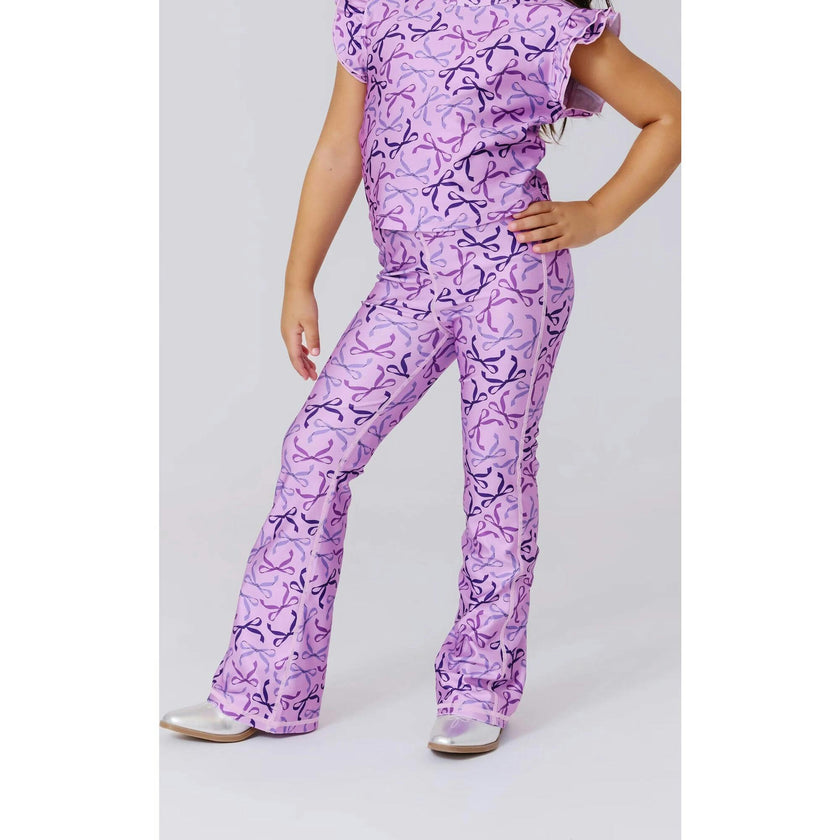 Girls Hi-Shine Flare Legging