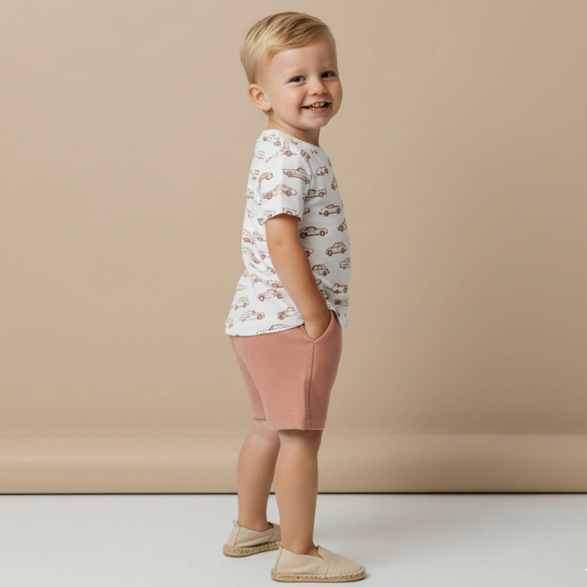 Organic Tee & Shorts Set - Cars