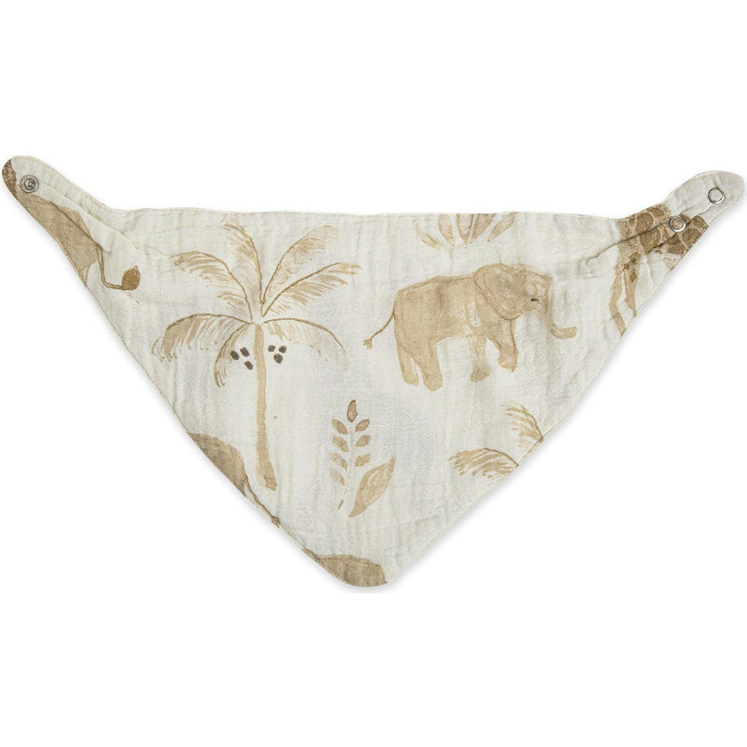 Kendi 3-pc. Muslin Baby Bib Set (Safari Animal)
