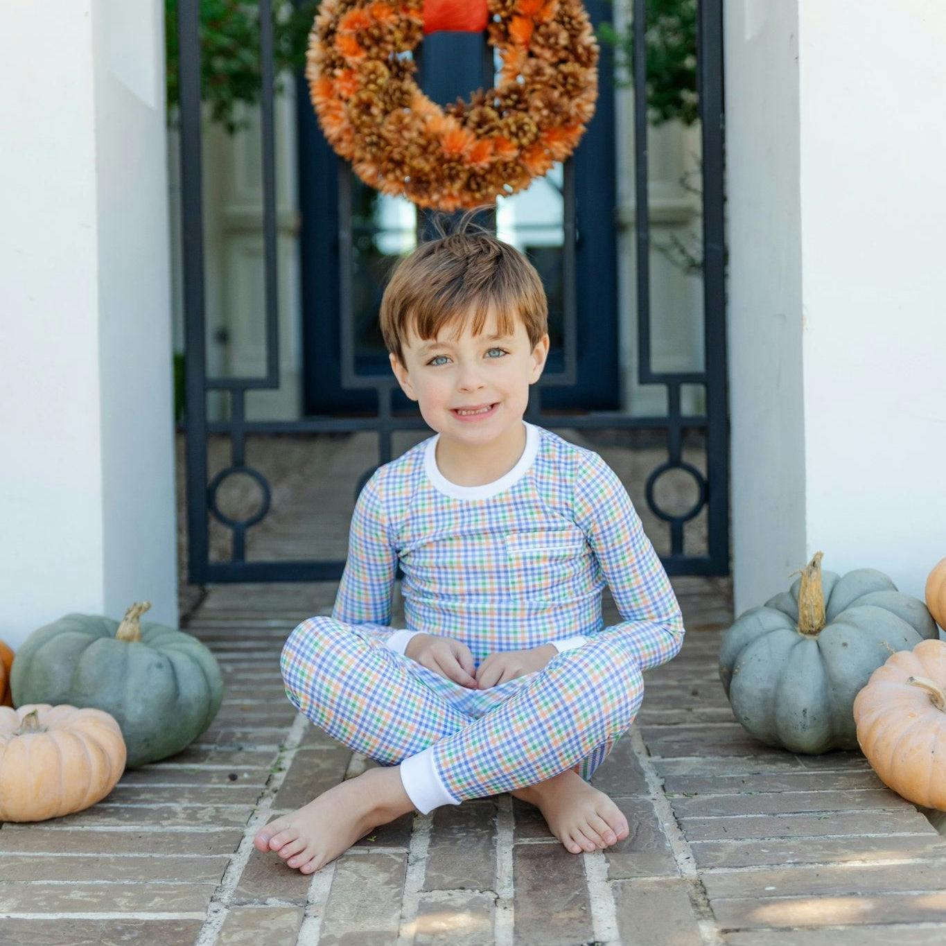 Bradford Boys' Pajama Pant Set - Harvest Gingham