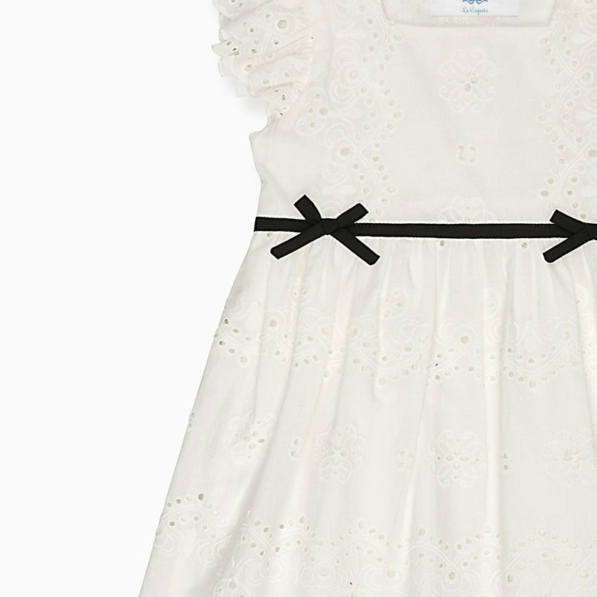 Nicky Hilton x La Coqueta Ivory Edie Girl Dress