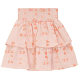 Faded Print Layered Skirt