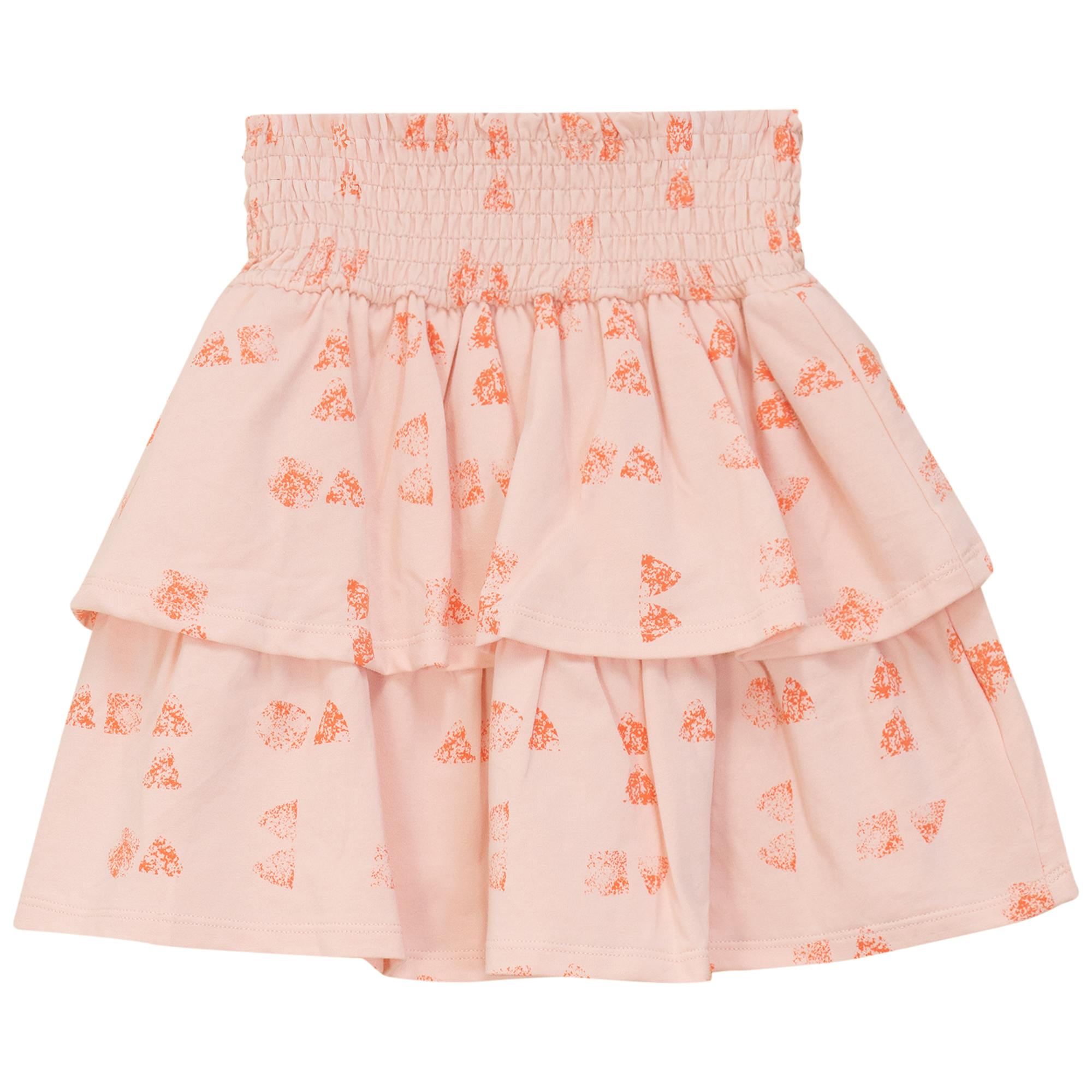 Faded Print Layered Skirt