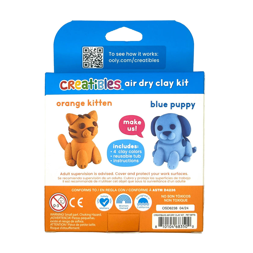 Creatibles Mini Air Dry Clay Kit - Pet BFFs - 2 Designs