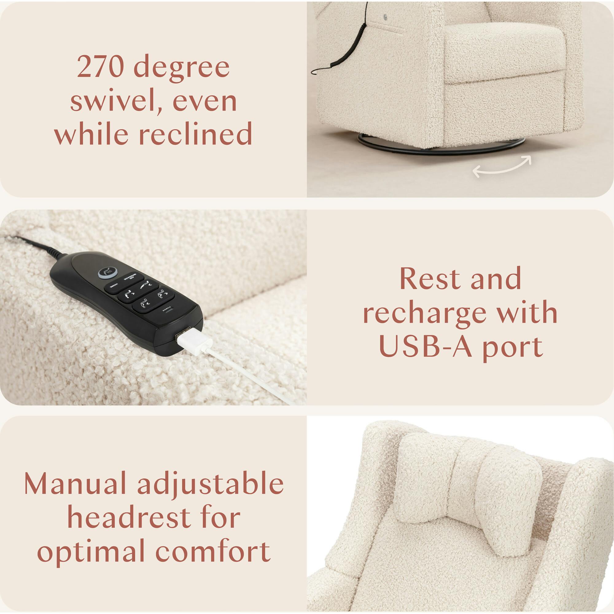 Kiwi Deluxe Power Glider Recliner