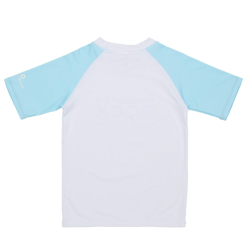 Light Blue Sleeve Sustainable SS Rash Top