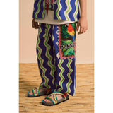 LOROS WAVY PANTS NAVY BLUE