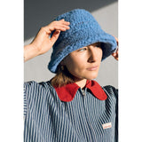 adult merino wool bucket hat - ice blue