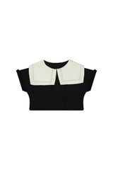 Odissey Crop Sweatshirt Black