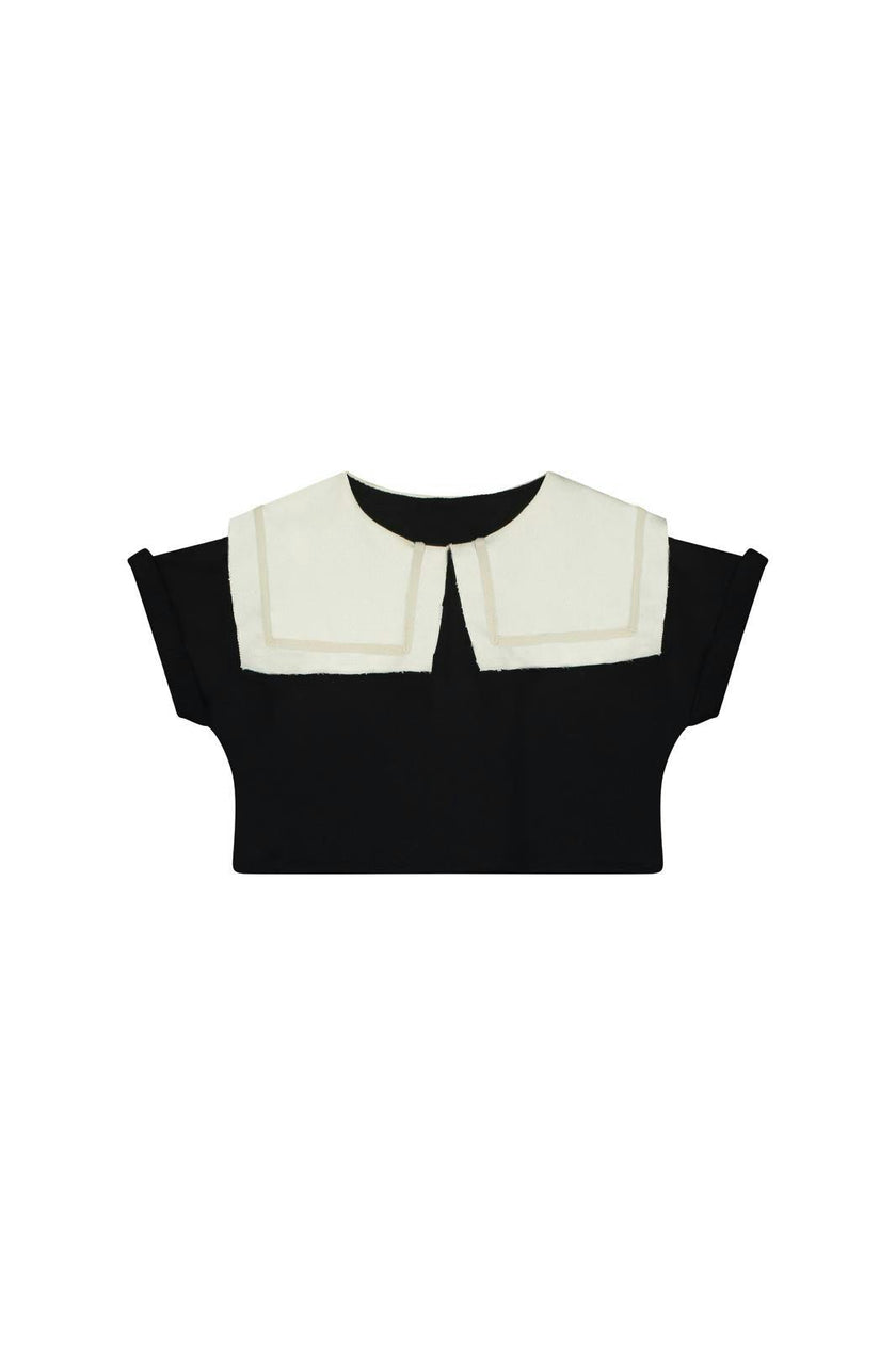 Odissey Crop Sweatshirt Black