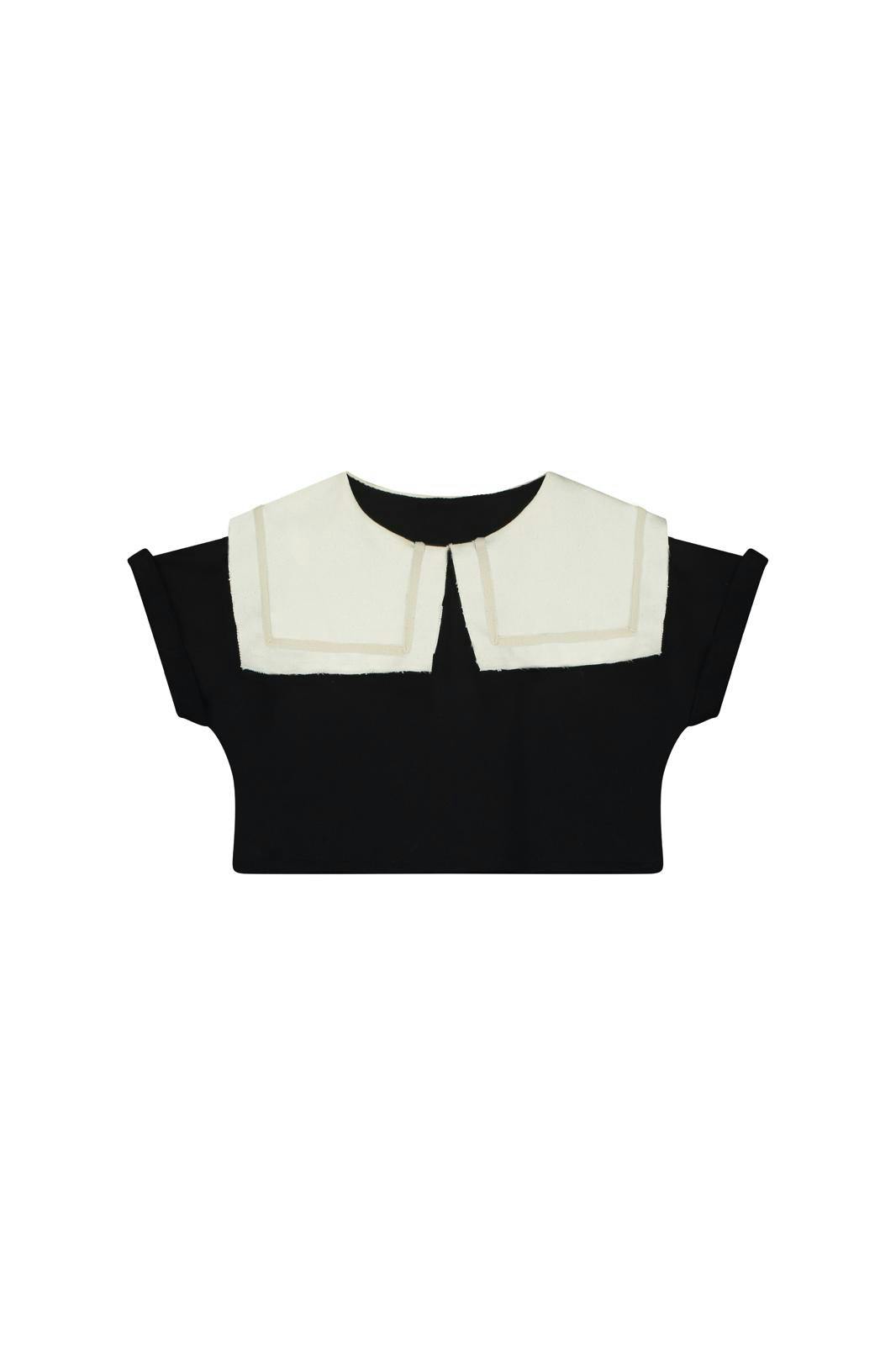Odissey Crop Sweatshirt Black