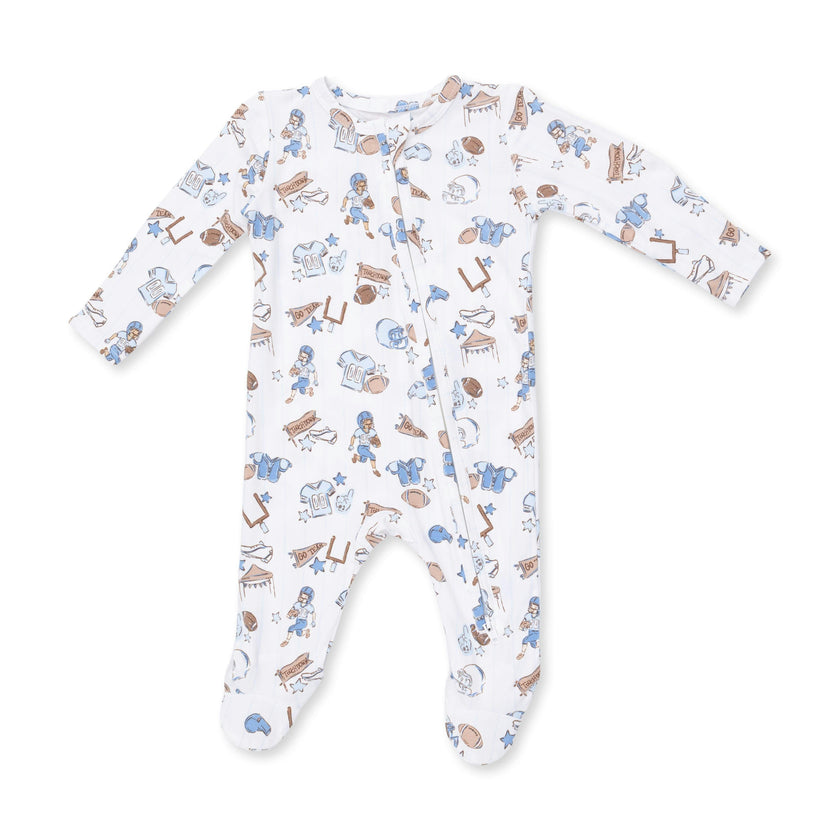 Football Nursery - 2 Way Zipper Footie