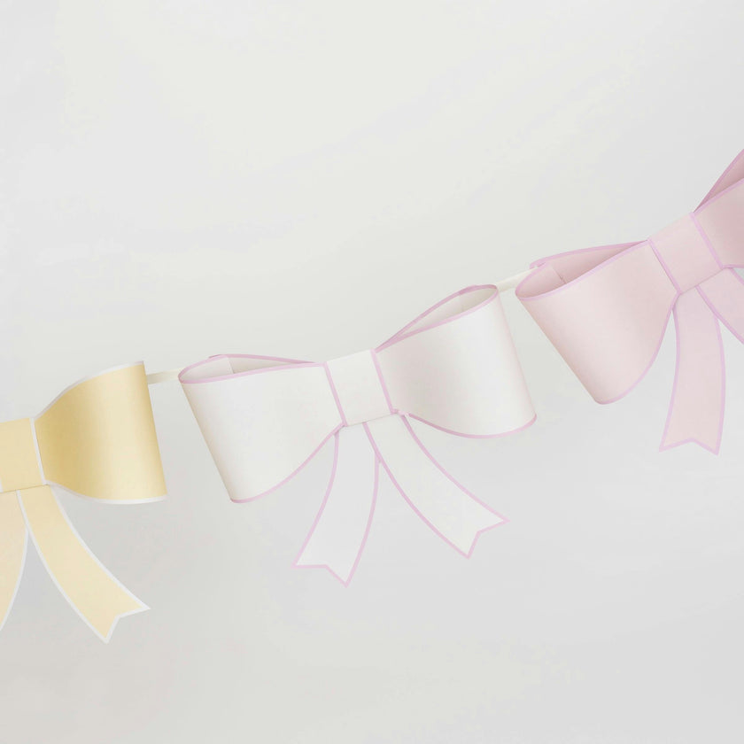 3D Paper Bow Garland