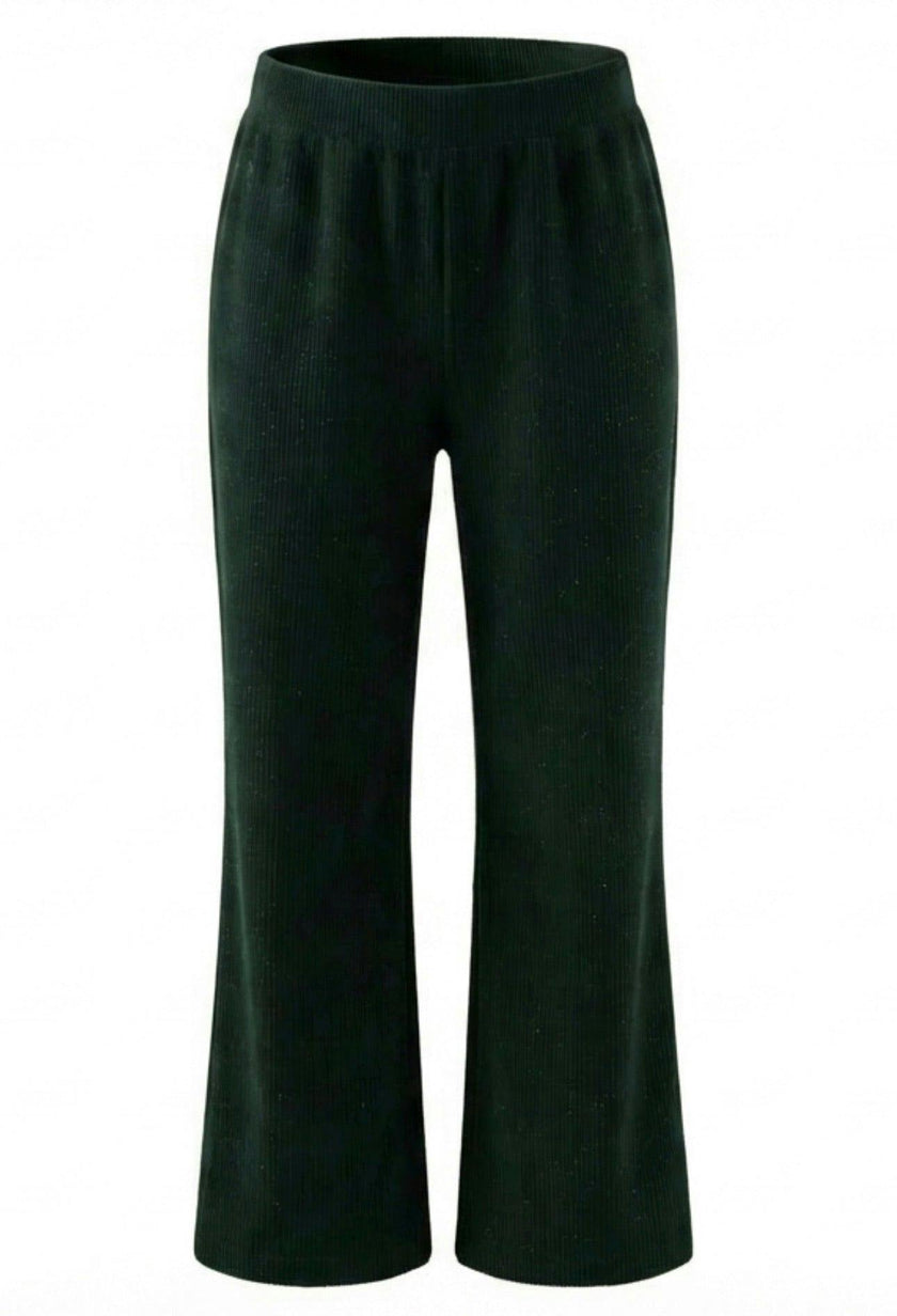 Lettie Pants Dark Green Velour
