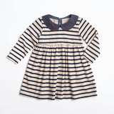 Marina Dress in Navy Stripe