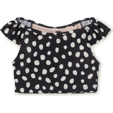 Ruffle Sleeve Tankini Swim Top, Multi