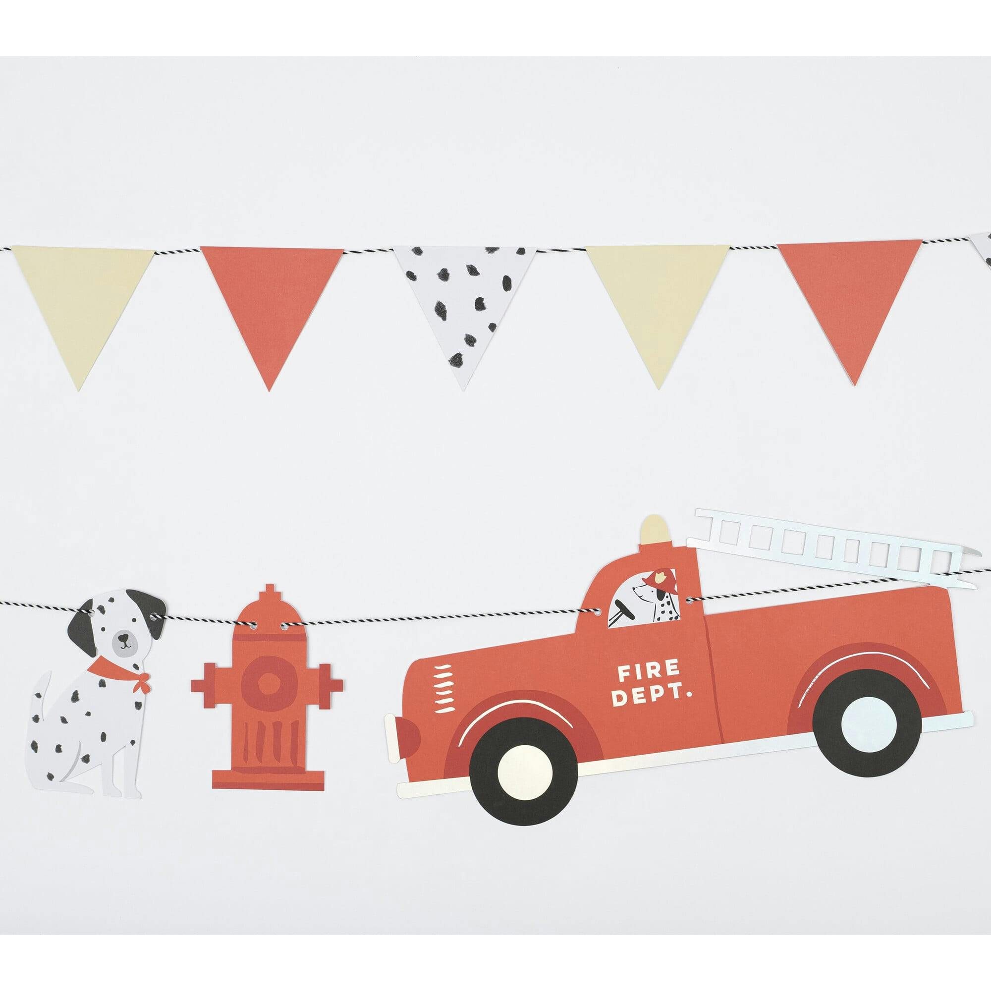 Fire Truck Garland Set