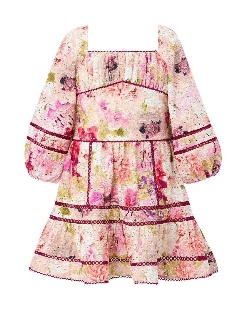 Liana Embroidered Mini Dress