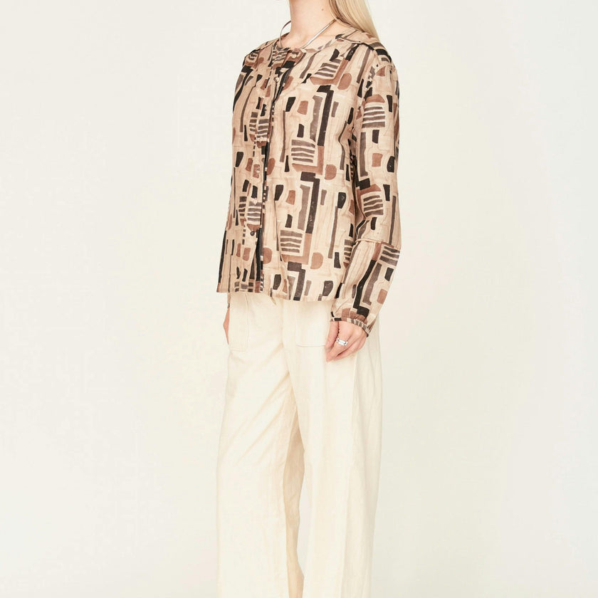 Dakota Blouse, Brown