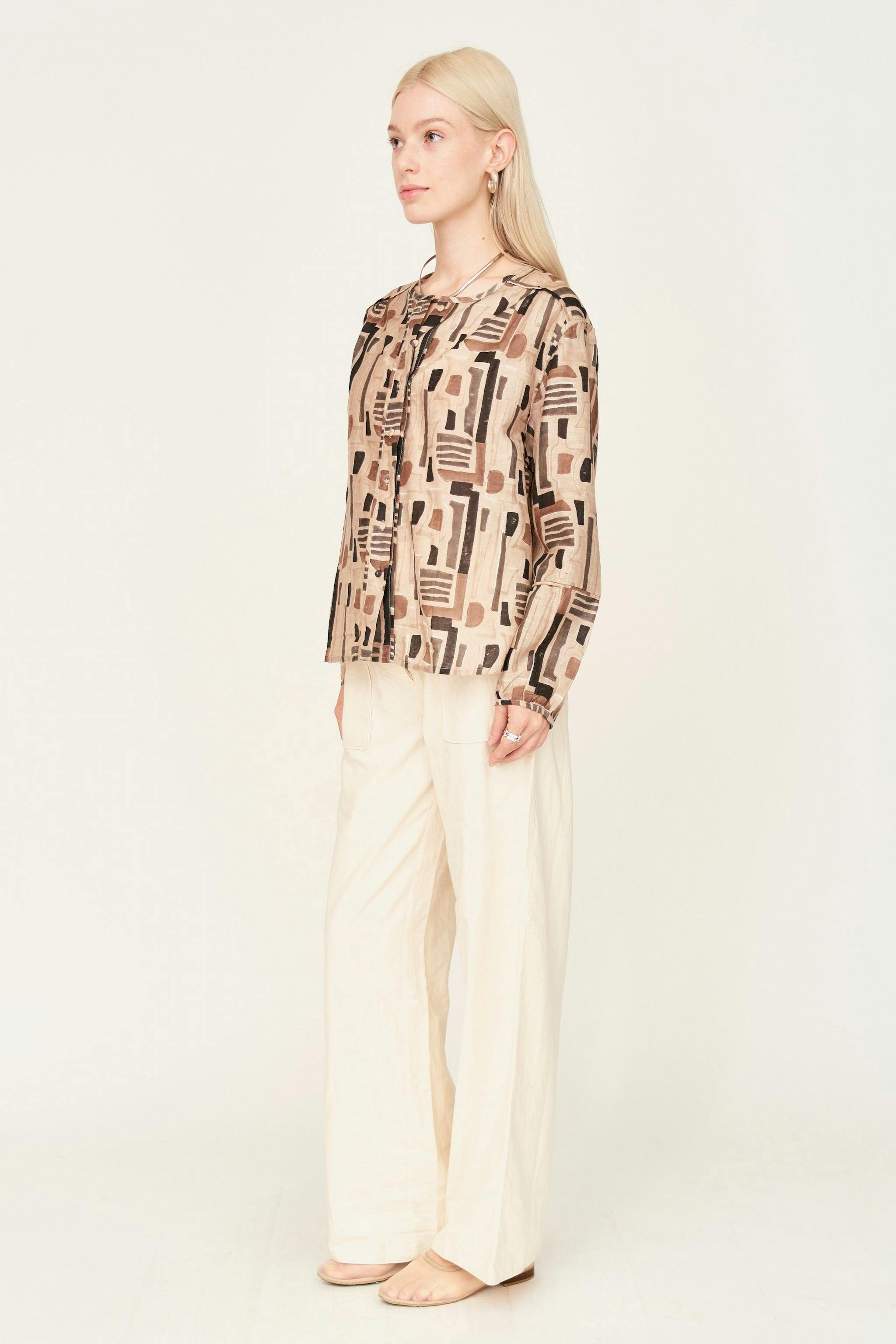 Dakota Blouse, Brown