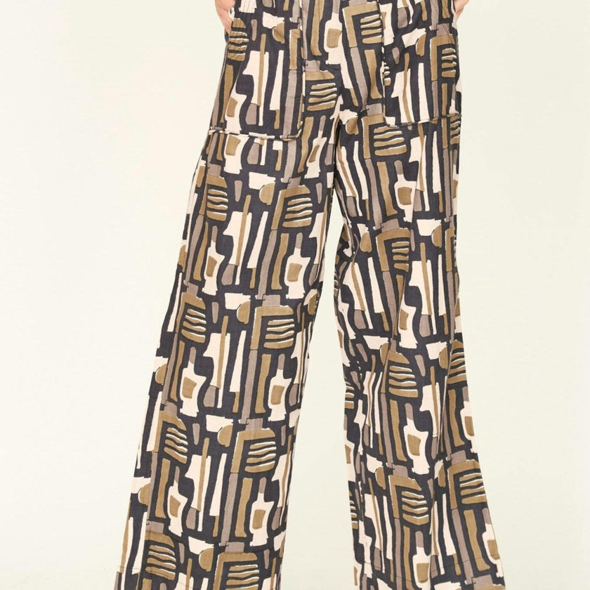 Tivot Pant in Olive Labyrinth