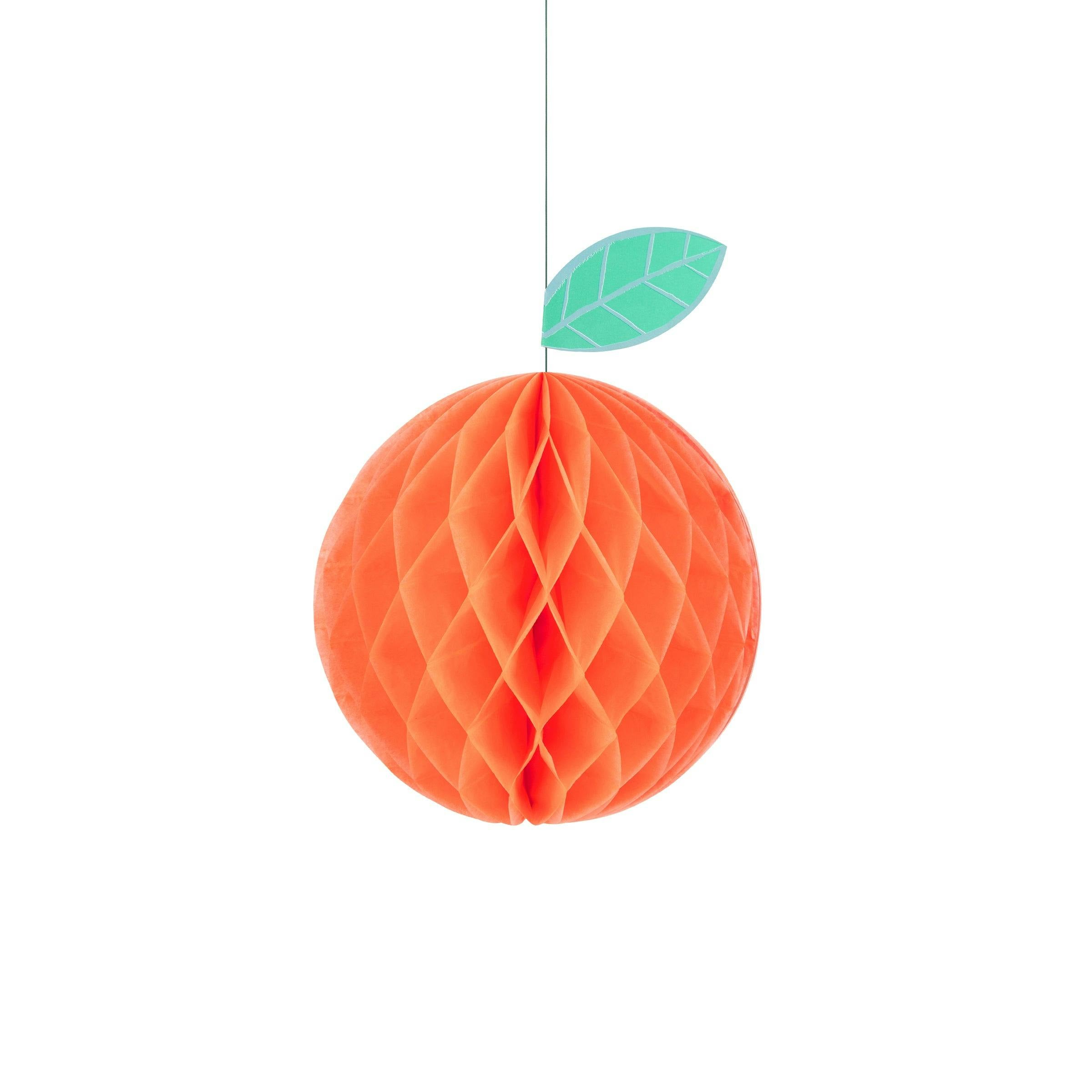 Tropical Fruit Honeycomb Decorations