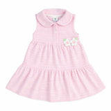 Stripe Terry Dress with Flowers