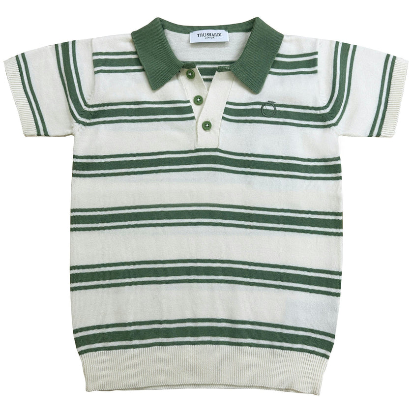 Nimme Striped Knit Polo