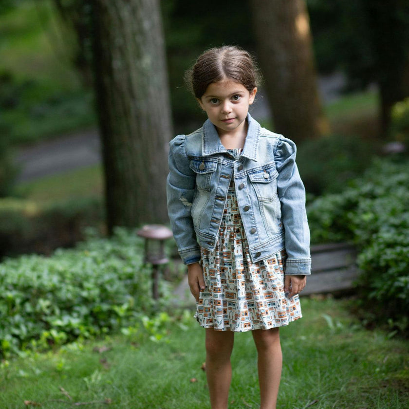 Puff Sleeve Denim Jacket