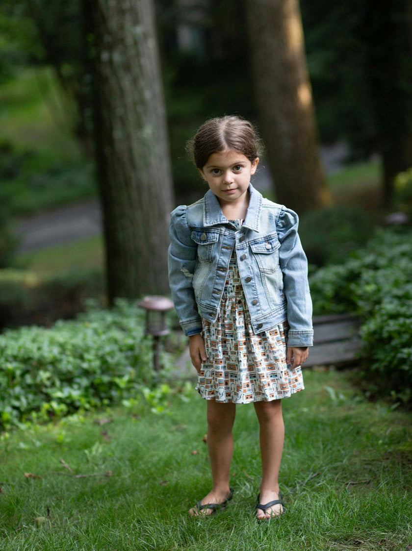 Puff Sleeve Denim Jacket