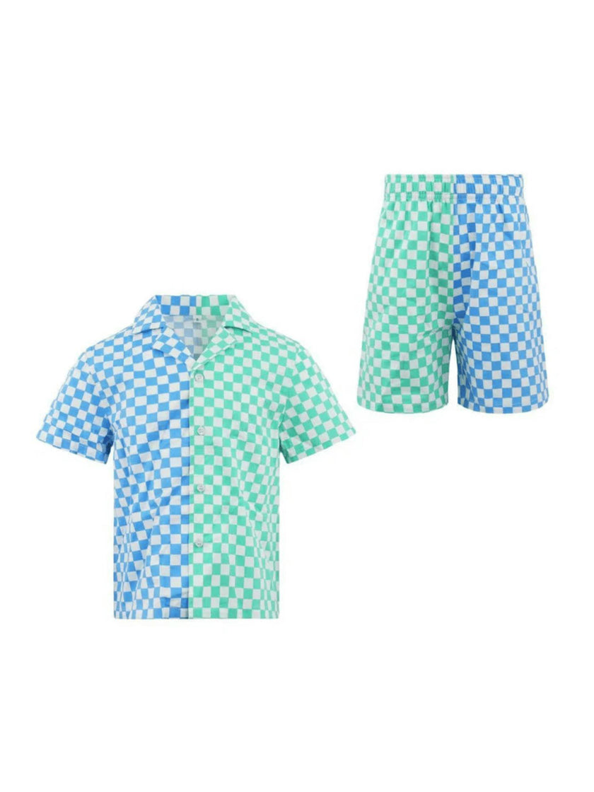 Checkered Summer Boys Set