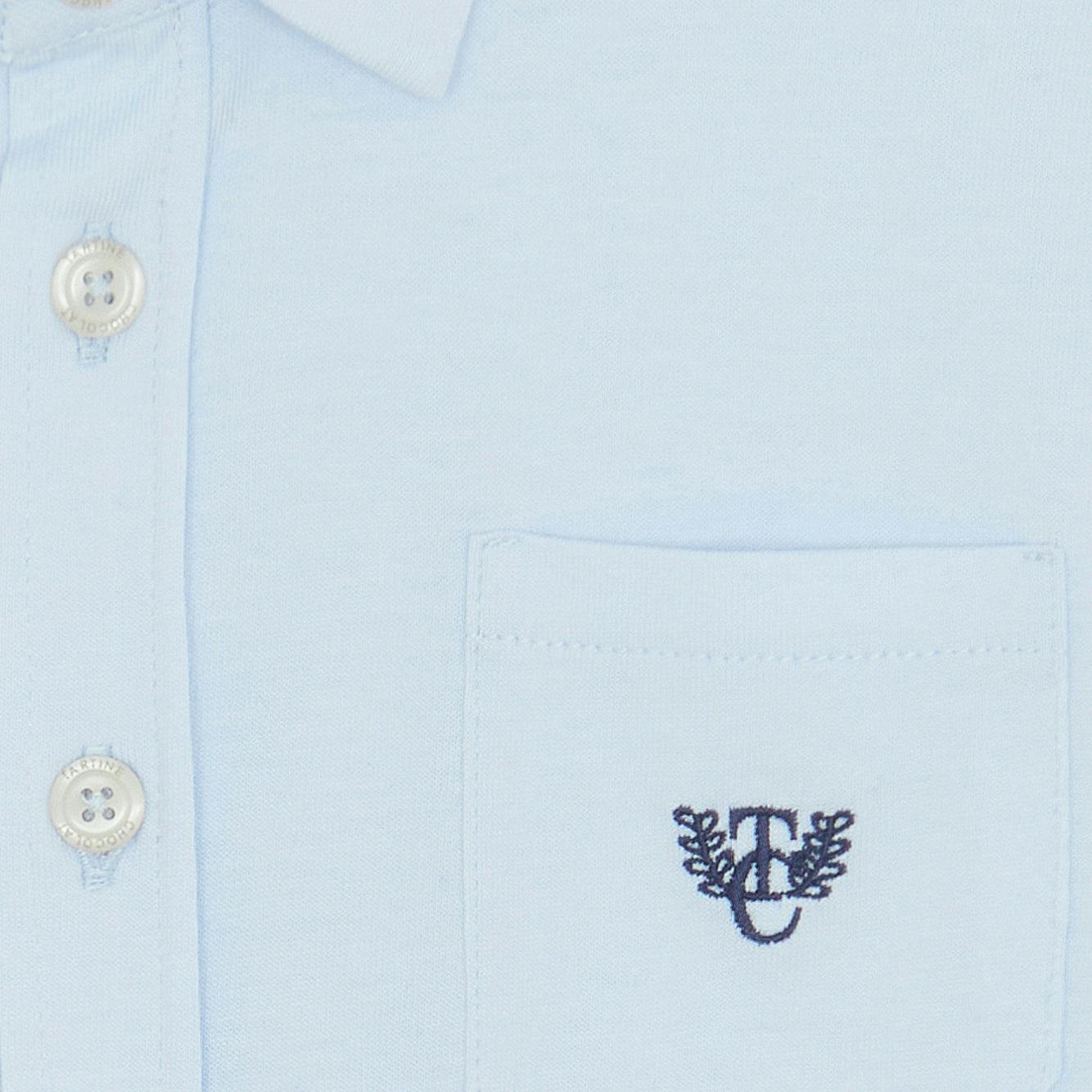 TARTINE ET CHOCOLAT Soft Cotton Classic Shirt - Bleu Ciel
