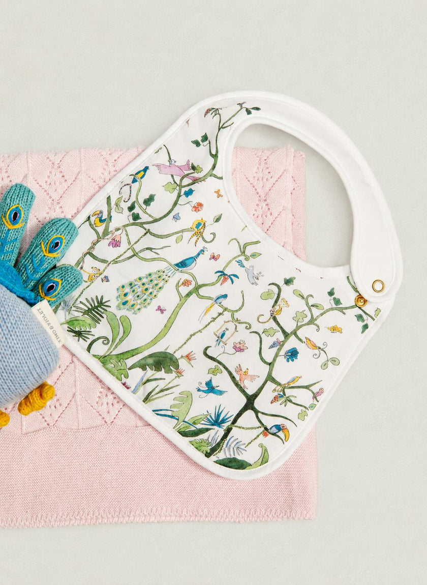 Tuckling Gift Set with Baby Bib, Violet the Peacock and Wonder Blanket