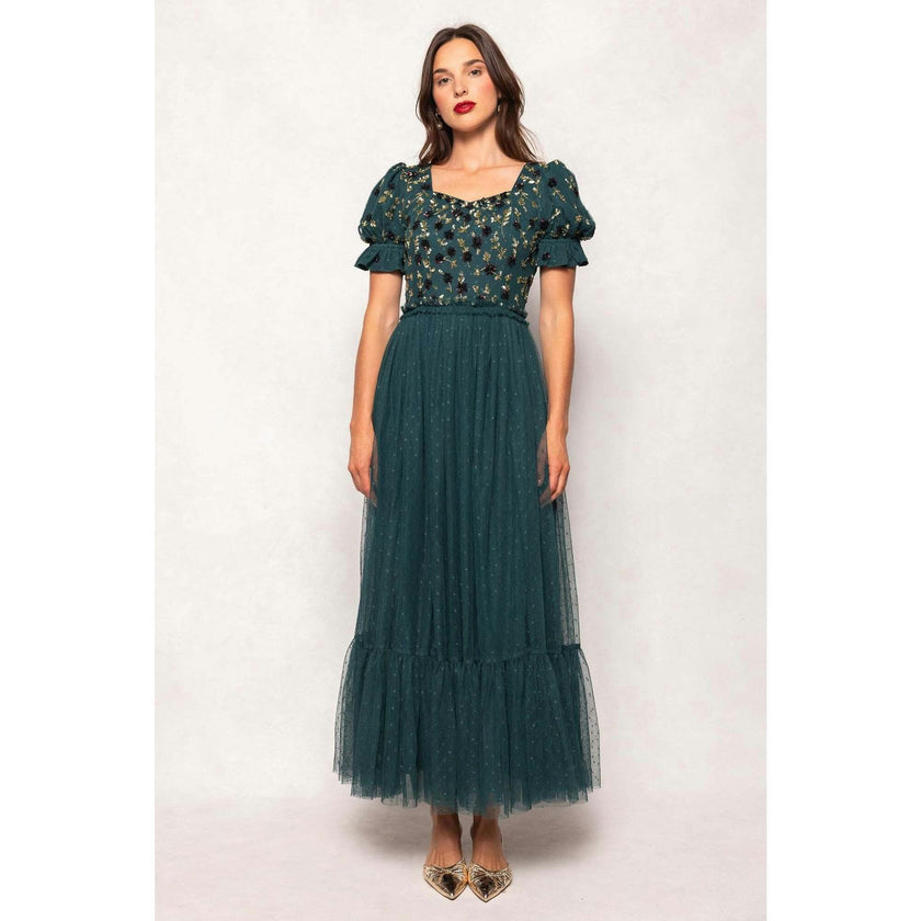 Adara Dress in Green