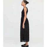 The Cosima Nap Dress - Black Fil Coupé