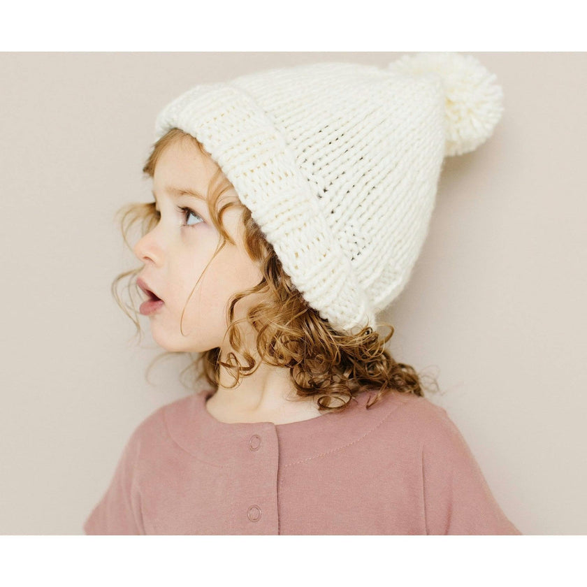Classic Pom Hat, Cream