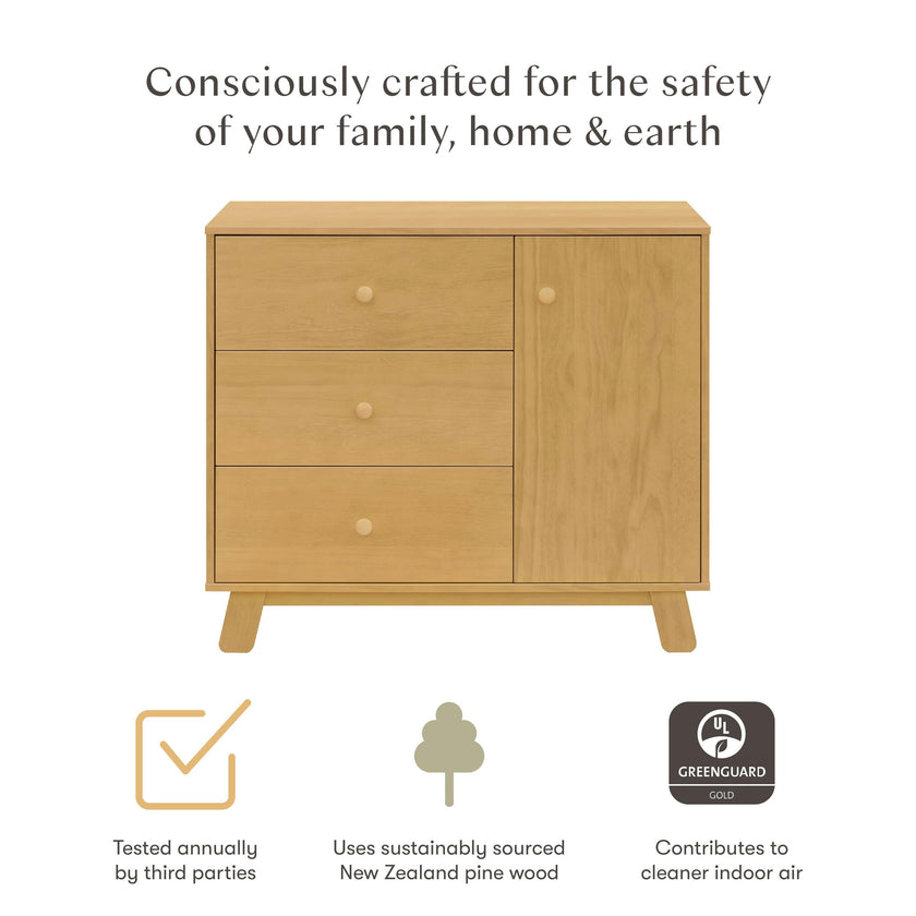 Babyletto Hudson Modern 3-Drawer Compact Dresser (40")