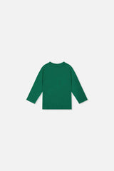 Baby Long Sleeve Organic Cotton T-Shirt Green