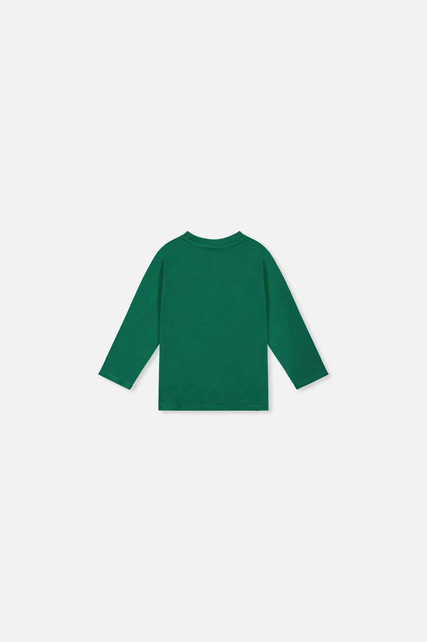Baby Long Sleeve Organic Cotton T-Shirt Green