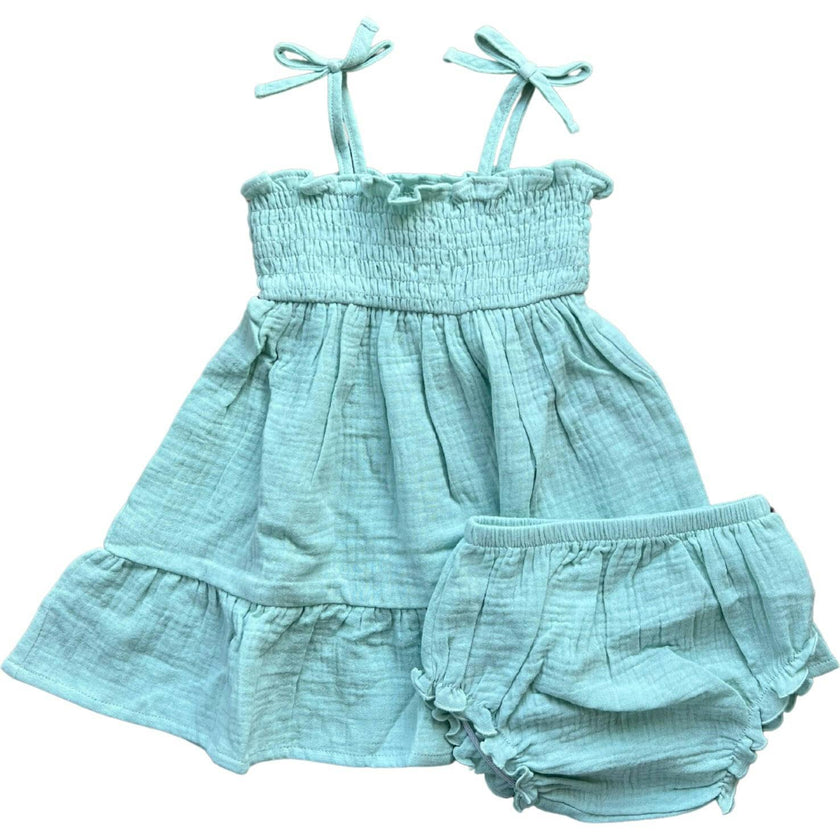 Tiered Mini Dress Set Retro America