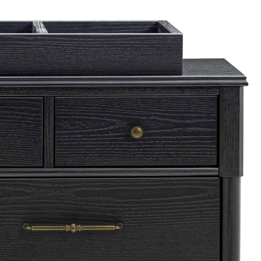 Universal Wide Removable Changing Tray in Archival Black