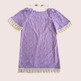 Lavender Floral Boho Coverup