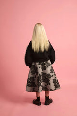 Neoprene Lace Ballon Sweatshirt