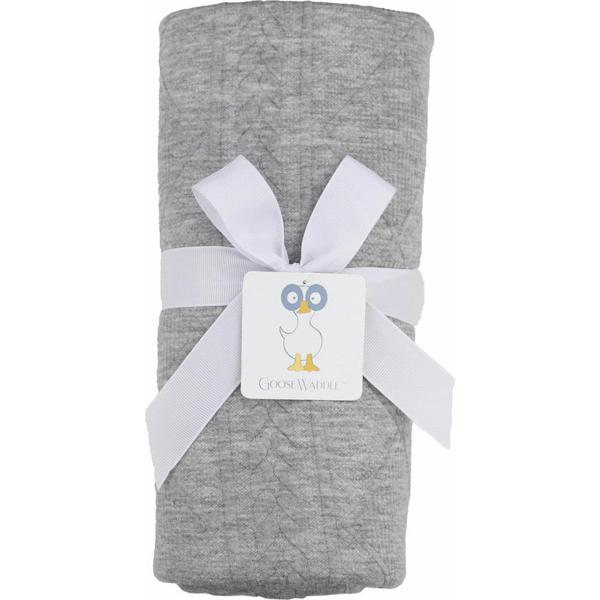Gray Knit Blanket