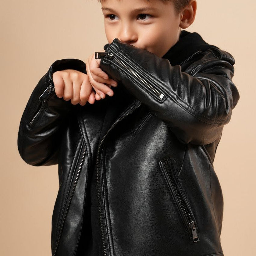 Faux Leather Moto Jacket